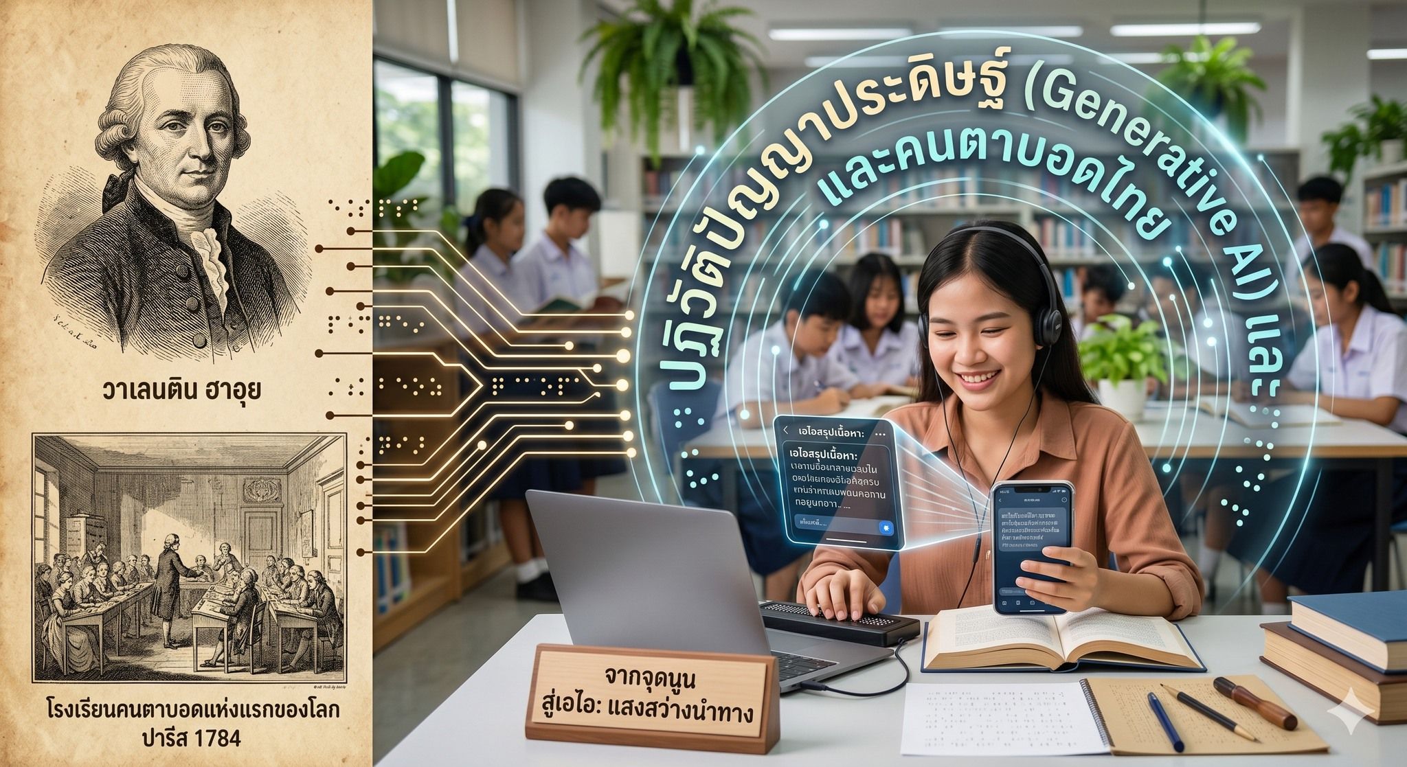 ภาพวาเลนตินฮาอุย และ ผู้หญิงใช้ Ai